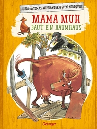 Vorderes Coverbild Mama Muh baut ein Baumhaus