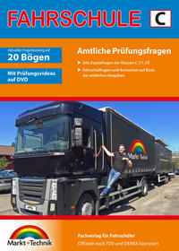 Vorderes Coverbild Führerschein Fragebogen Klasse C , CE - LKW Theorieprüfung original amtlicher Fragenkatalog