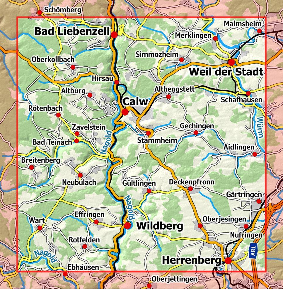 Beispielinhalt (Bild) Calw - Weil der Stadt