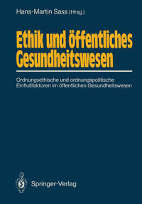 Vorderes Coverbild Ethik und öffentliches Gesundheitswesen