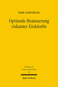 Vorderes Coverbild Optimale Besteuerung riskanter Einkünfte