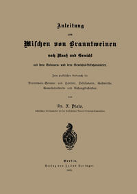 Vorderes Coverbild Anleitung zum Mischen von Branntweinen nach Maaß und Gewicht