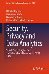 Vorderes Coverbild Security, Privacy and Data Analytics