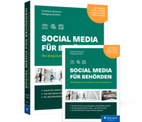 Vorderes Coverbild Social Media für Behörden