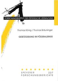 Vorderes Coverbild Gesetzgebung im Föderalismus