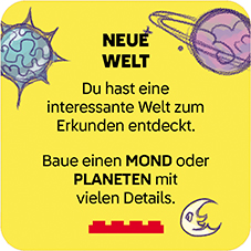 Beispielinhalt (Bild) LEGO® - Rebuild Karten - Weltraum