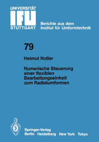 Vorderes Coverbild Numerische Steuerung einer flexiblen Bearbeitungseinheit zum Radialumformen