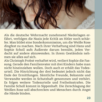 Beispielinhalt (Bild) Sophie Scholl
