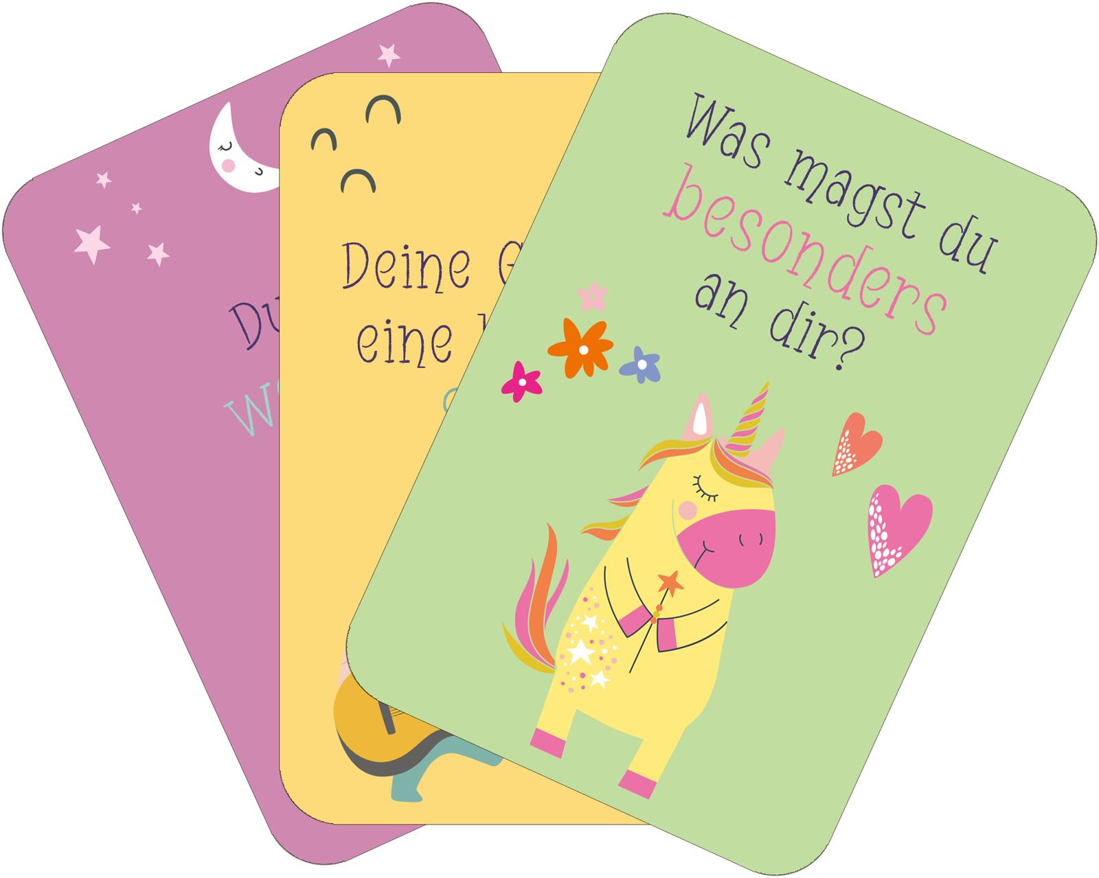 Beispielinhalt (Bild) Mutmachkarten – Einhorn