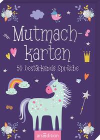 Vorderes Coverbild Mutmachkarten – Einhorn