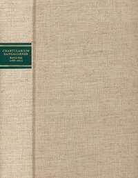 Vorderes Coverbild Chartularium Sangallense