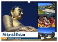 Vorderes Coverbild Königreich Bhutan - Juwel am Himalaya (Wandkalender 2025 DIN A3 quer), CALVENDO Monatskalender