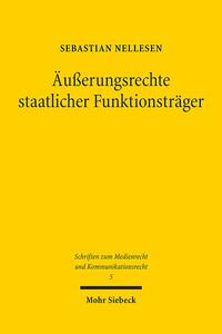 Vorderes Coverbild Äußerungsrechte staatlicher Funktionsträger