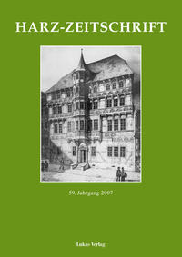 Vorderes Coverbild Harz-Zeitschrift für den Harz-Verein für Geschichte und Altertumskunde / Harz-Zeitschrift für den Harz-Verein für Geschichte und Altertumskunde