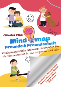 Vorderes Coverbild KitaFix-Mindmap Freunde & Freundschaft (Fertig ausgearbeitete Gedankenlandkarten für die Vorschularbeit in Kindergarten und Kita)