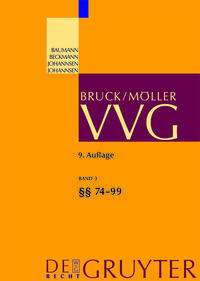 Vorderes Coverbild VVG / §§ 74-99 VVG
