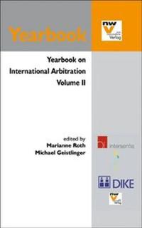 Vorderes Coverbild Yearbook on International Arbitration. Volume II.