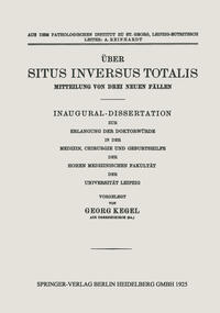 Vorderes Coverbild Über Situs Inversus Totalis