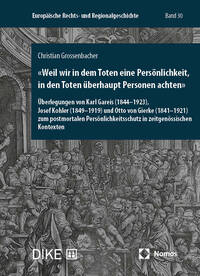Vorderes Coverbild «Weil wir in dem Toten eine Persönlichkeit, in den Toten überhaupt Personen achten»