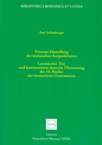 Vorderes Coverbild Priscians Darstellung der lateinischen Konjunktionen