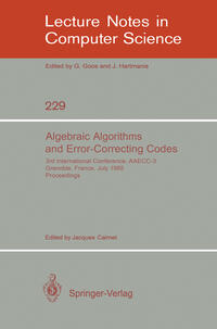 Vorderes Coverbild Algebraic Algorithms and Error-Correcting Codes