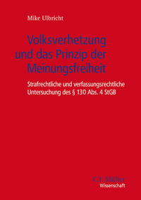 Vorderes Coverbild Volksverhetzung und das Prinzip der Meinungsfreiheit