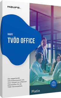 Vorderes Coverbild Haufe TVöD Office Platin für die Verwaltung