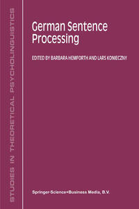 Vorderes Coverbild German Sentence Processing
