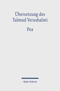 Vorderes Coverbild Übersetzung des Talmud Yerushalmi