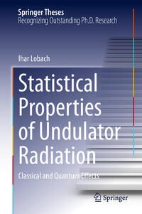 Vorderes Coverbild Statistical Properties of Undulator Radiation