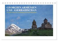 Vorderes Coverbild Georgien, Armenien und Aserbaidschan - Streifzüge durch drei unabhängige Kaukasus-Republiken (Tischkalender 2025 DIN A5 quer), CALVENDO Monatskalender