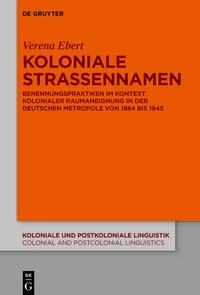 Vorderes Coverbild Koloniale Straßennamen