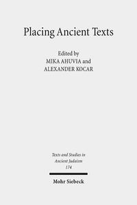 Vorderes Coverbild Placing Ancient Texts