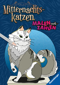 Vorderes Coverbild Malen nach Zahlen - Mitternachtskatzen