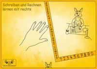 Vorderes Coverbild Rechtshänder Schreibunterlage "Hasenkind"