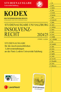 Vorderes Coverbild KODEX Insolvenzrecht Salzburg 2024/25 - inkl. App