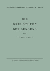 Vorderes Coverbild Die drei Stufen der Düngung