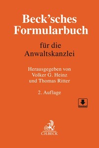 Vorderes Coverbild Beck'sches Formularbuch für die Anwaltskanzlei
