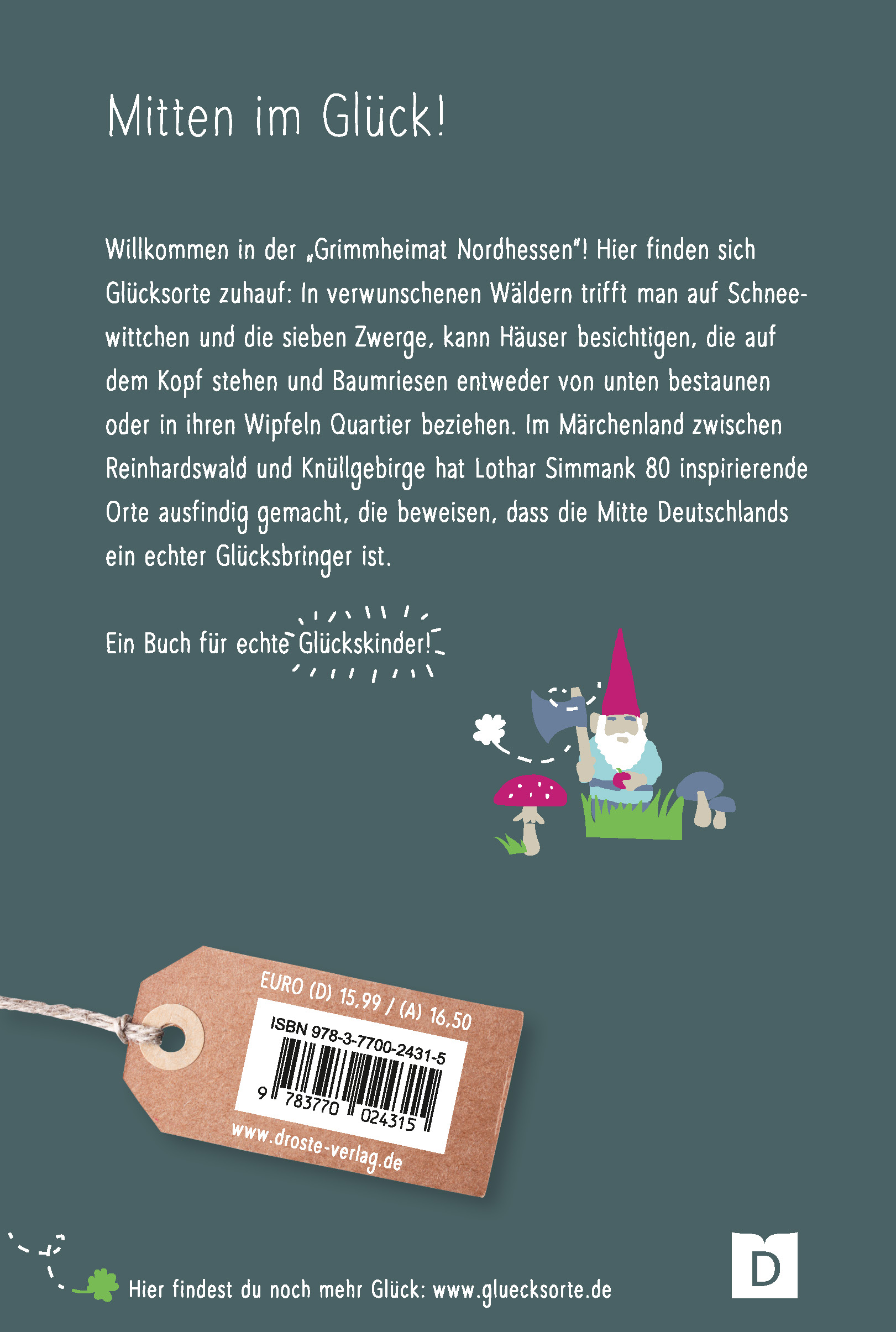 Rückseitencover Glücksorte in Nordhessen