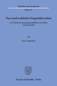 Vorderes Coverbild Das strafrechtliche Doppeleheverbot.