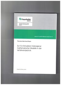 Vorderes Coverbild Zur Co-Simulation heterogener mathematischer Modelle in der Verfahrenstechnik
