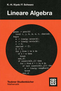 Vorderes Coverbild Lineare Algebra