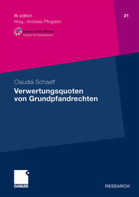 Vorderes Coverbild Verwertungsquoten von Grundpfandrechten