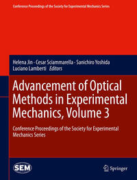 Vorderes Coverbild Advancement of Optical Methods in Experimental Mechanics, Volume 3