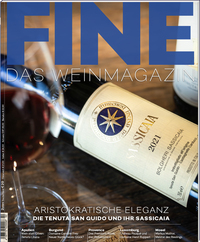 Vorderes Coverbild FINE Das Weinmagazin 02/2025