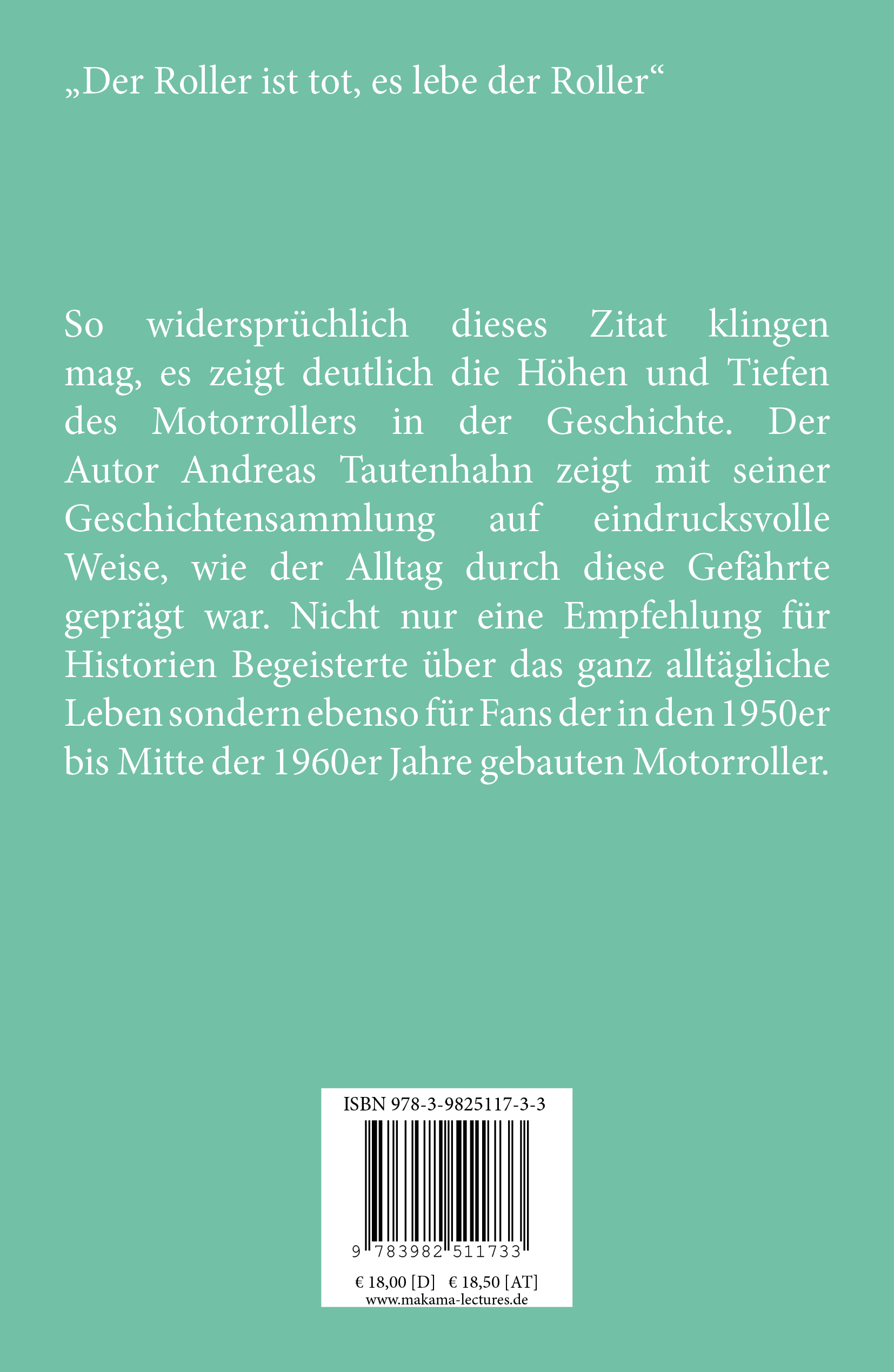 Rückseitencover So einen Motorroller wünscht ich mir