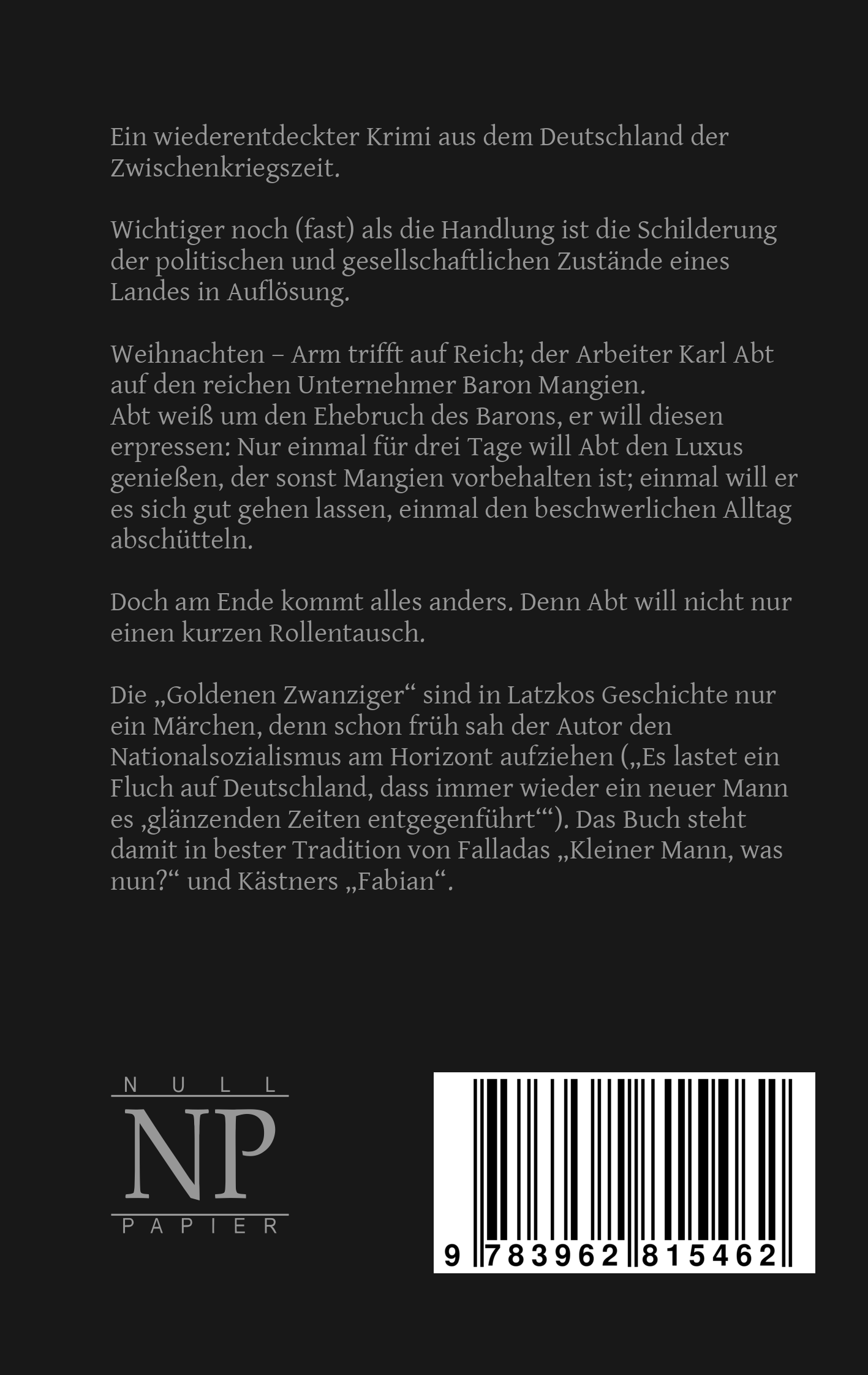 Rückseitencover Sieben Tage