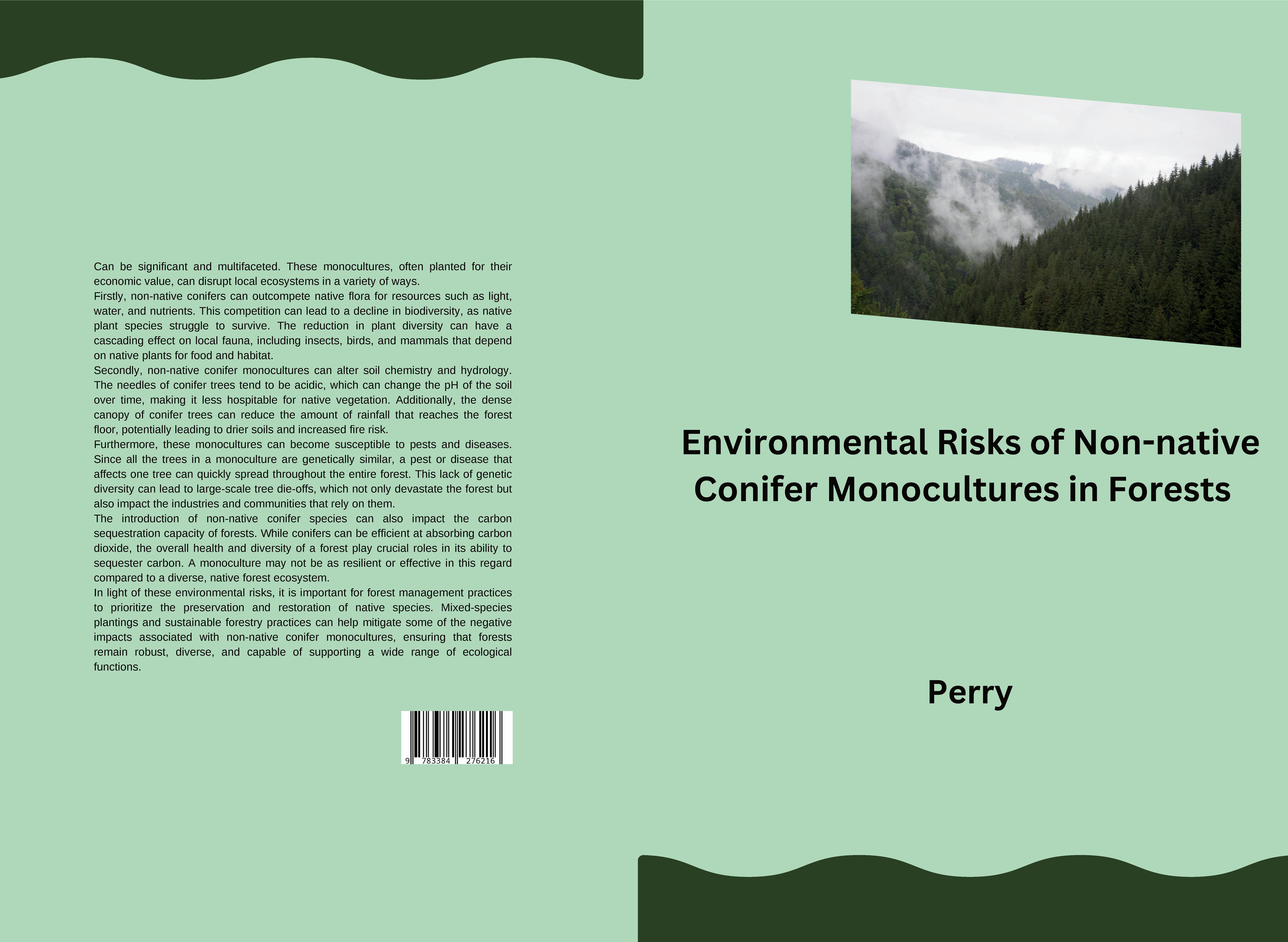 Gesamtes Coverbild Environmental Risks of Non-native Conifer Monocultures in Forests