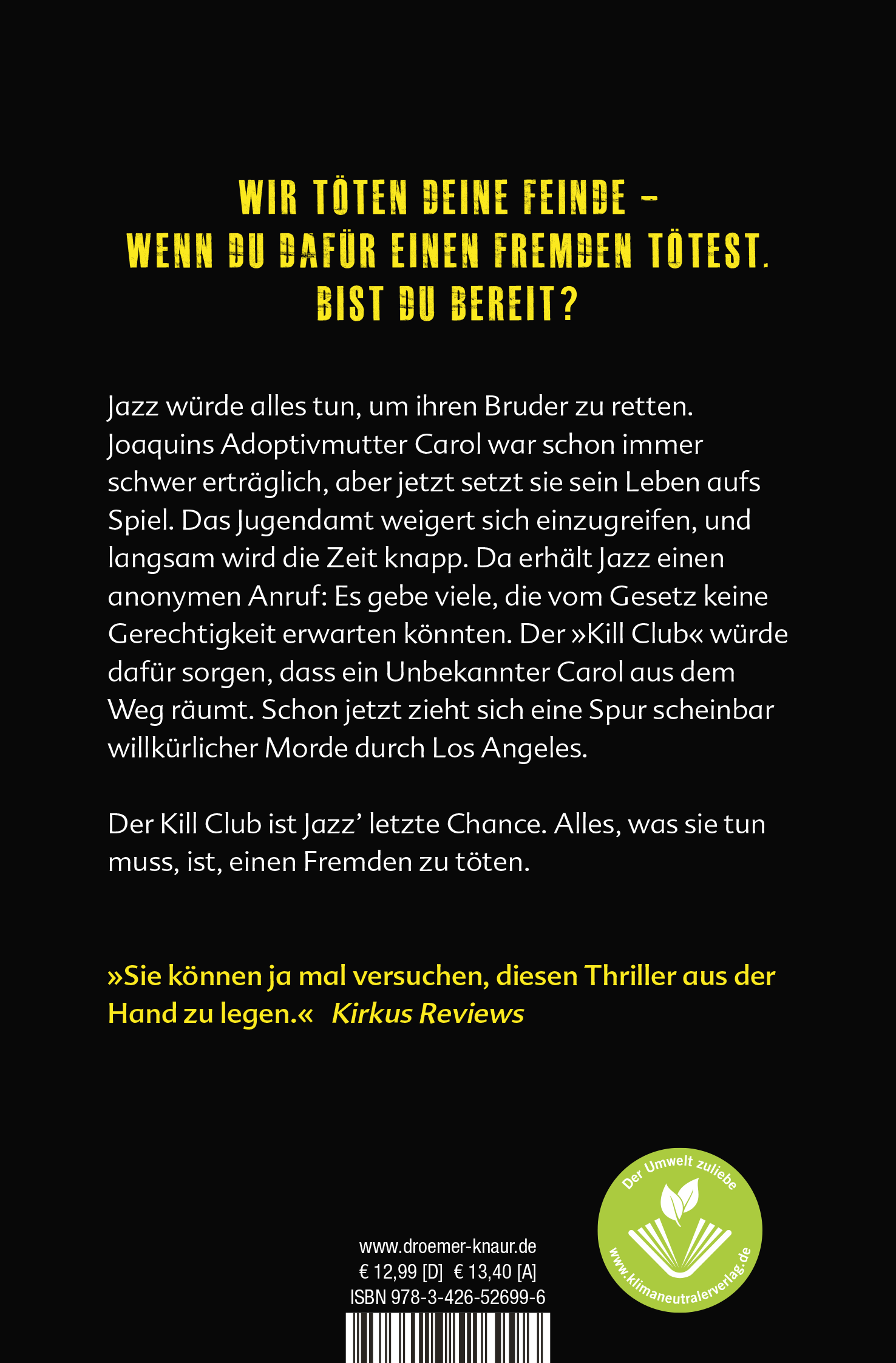 Rückseitencover Kill Club
