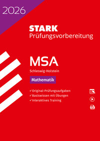 Vorderes Coverbild STARK Mathematik - MSA 2026 Schleswig-Holstein - Prüfungsvorbereitung
